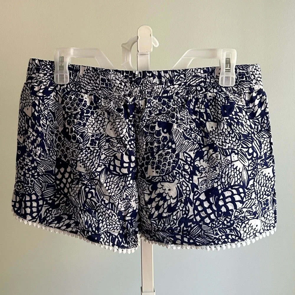 Lilly Pulitzer Navy White Upstream Shorts